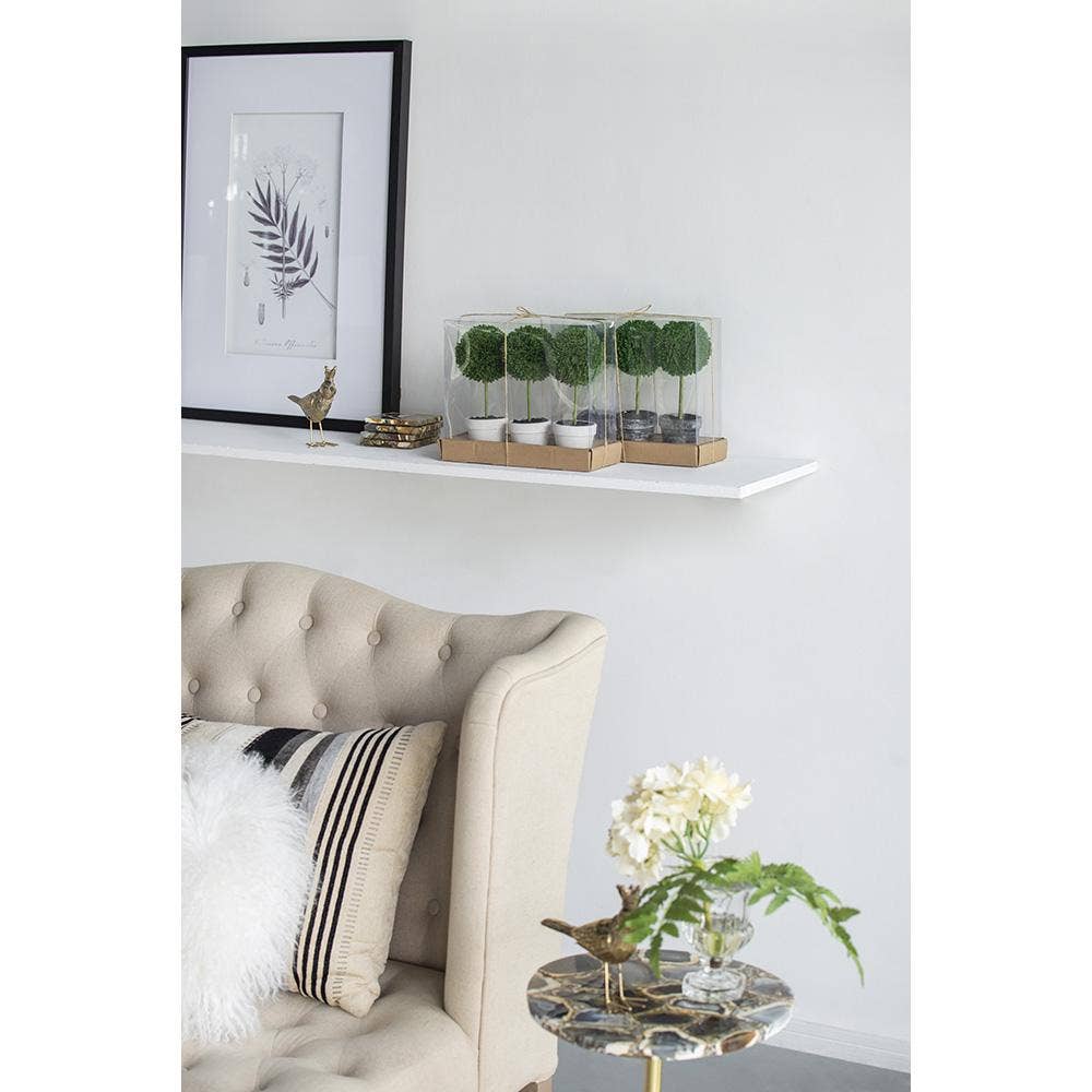 A&B Home Group Inc. - Wholesale Artificial Plant - S/3 D3x9.5" Mini Faux Potted Boxwood Topiaries - Charcoal8