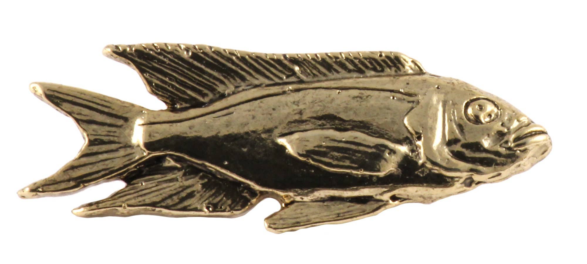 Creative Pewter Designs - Wholesale Reversspeld/knoop - Afrikaanse cichlide vis tinnen reversspeld of magneet F1084