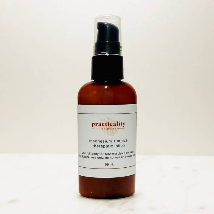 Magnesium + Arnica Theraputic Lotion 2oz for wholesale by Practicality Skin & Body care