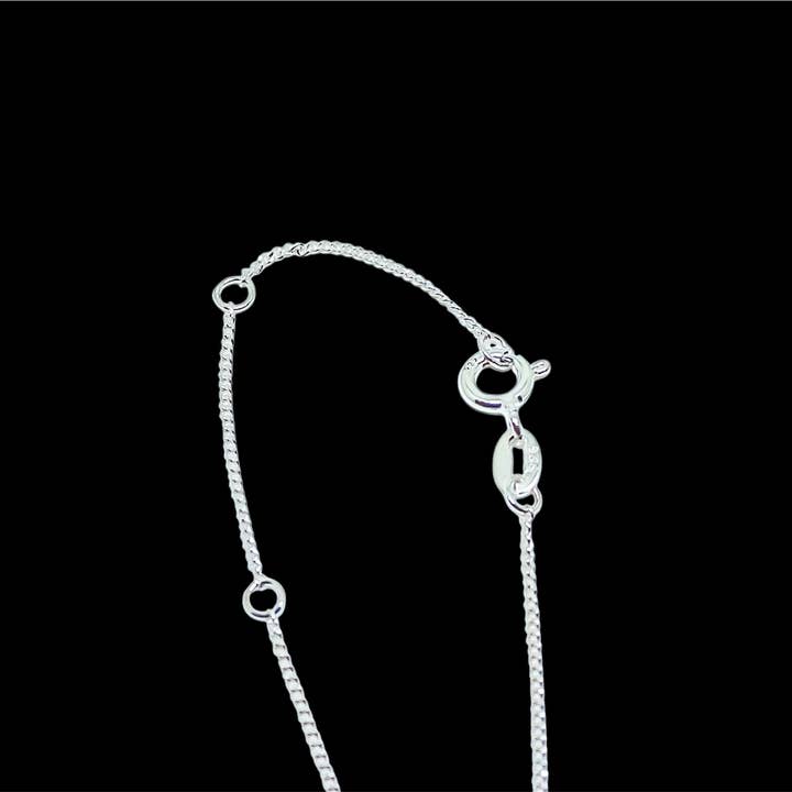 Quasar Gems USA - Wholesale Link & chain necklace - Sterling Silver Chain Adjustable 18-20 Inches1