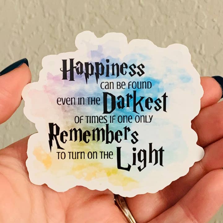 Happiness- Harry Potter Sticker and Magnet for wholesale by Oily Graphic Creations