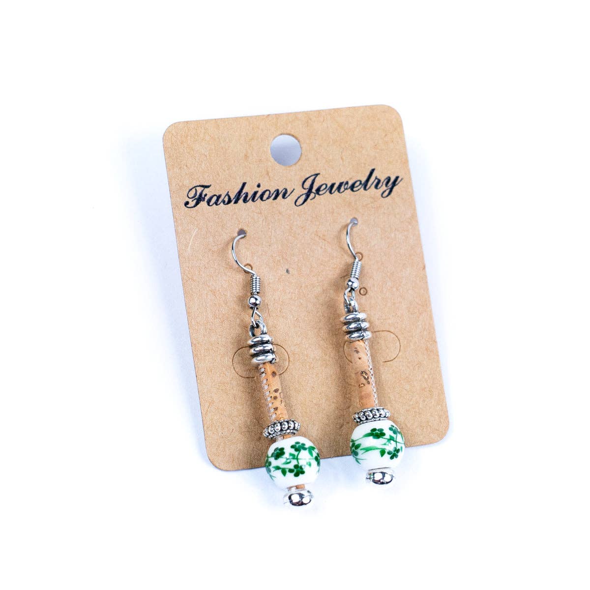 Meninas Bonitas Cork - Venta al por mayor Pendientes colgantes - Pendiente de corcho Pendientes originales hechos a mano para señora-ER-134-MIX-55