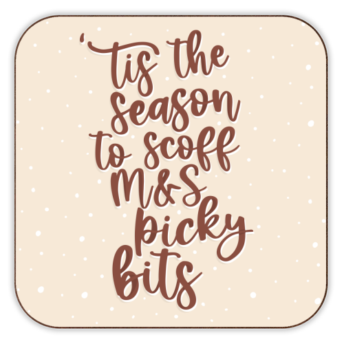 ART WOW – wholesale Coasters – Coasters ''Tis the Season to Scoff M&S P0