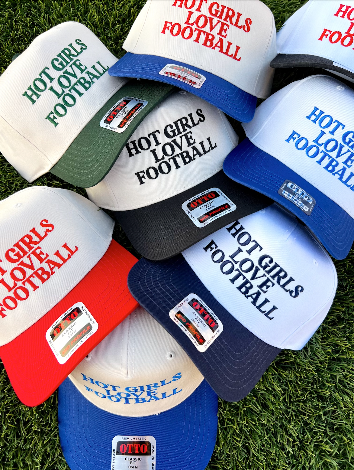 Ruby Moon - Wholesale Trucker Hat - Women's - Hot Girls Love Football- Embroidered Hat - Game Day Hat4