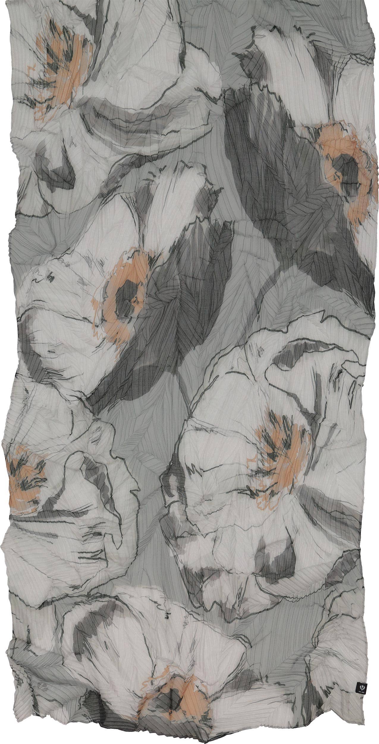 FRAAS - The Scarf Company - Vente Écharpe – femme - Plisse écologique à fleurs botaniques11