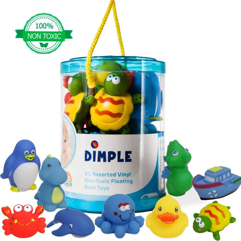 Dimple – wholesale Bath toy – Baby – Dimple Set of 20 Floating Bath Toys for Kids & Toddlers1