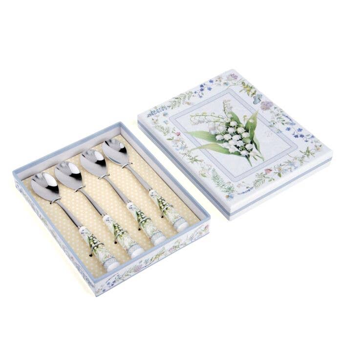 STP - Wholesale Table Spoon (Cutlery) - Coffee/Tea Spoon Set of 4 with Ceramic Handle in Gift Box4