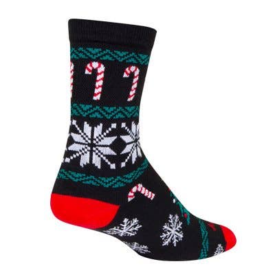 Ugly Sweater Black Socks for wholesale by SockGuy