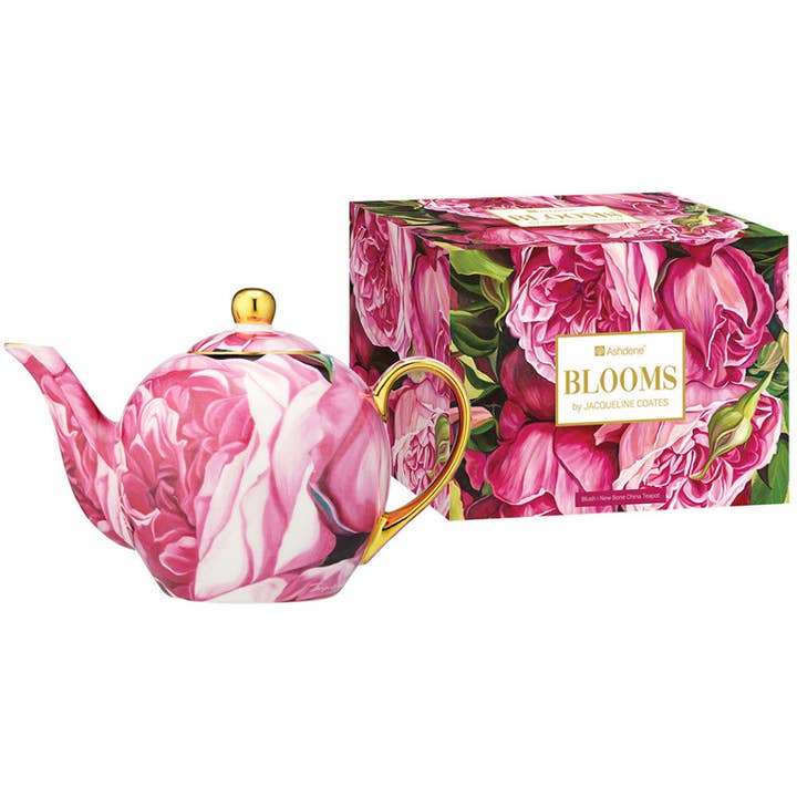 Ashdene Blooms Teapot with Infuser Blush for wholesale by Adore Tea