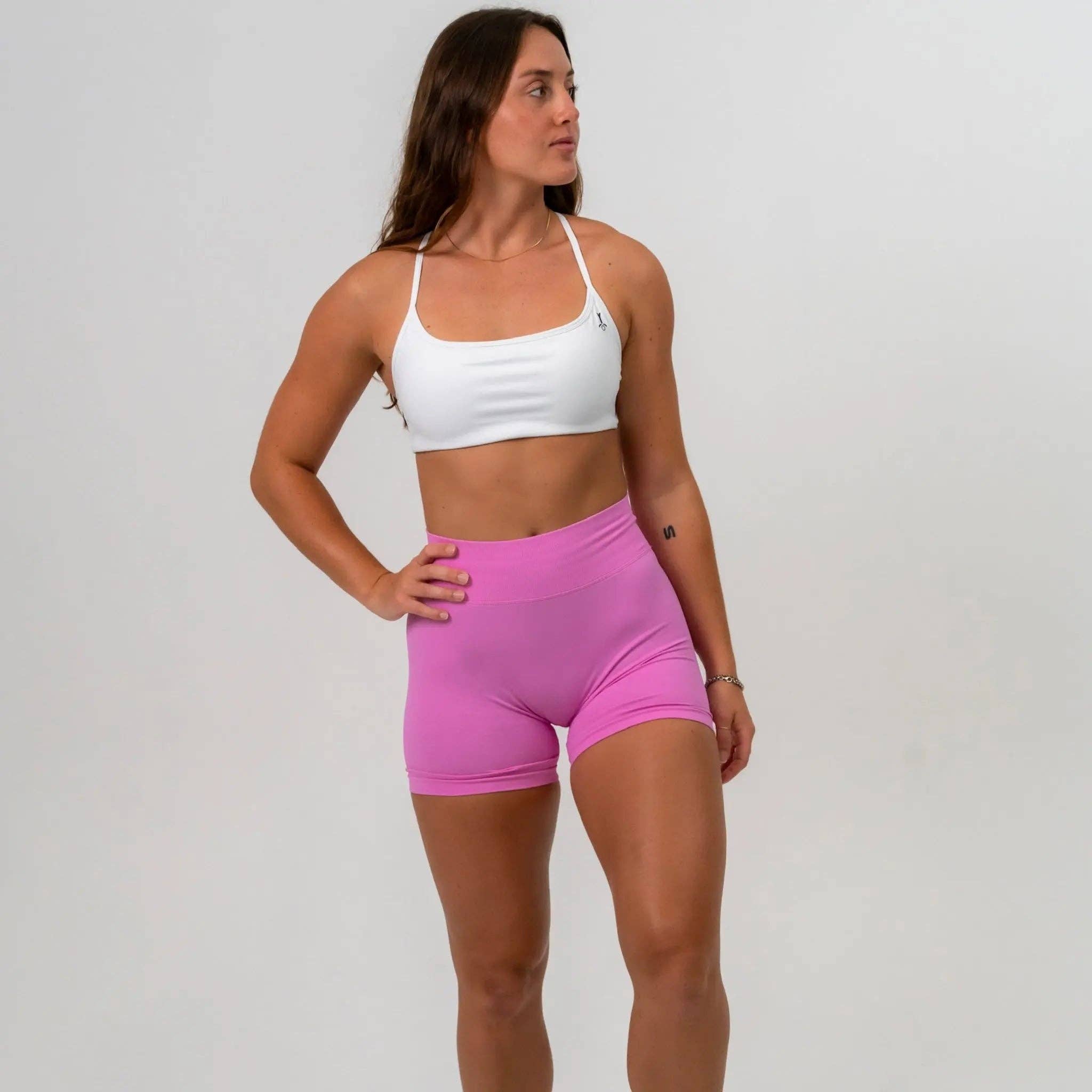 MYB Apparel - Wholesale Athletic Shorts - Women's - SYNERGY SCRUNCH SHORTS 4.5"20