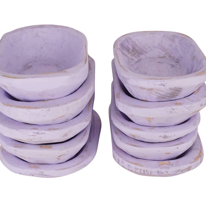 My Amigos Imports - Wholesale Candle Holder - Super Mini Dough Bowl-Candle Ready-5x7 in-Super Mini-Colors25