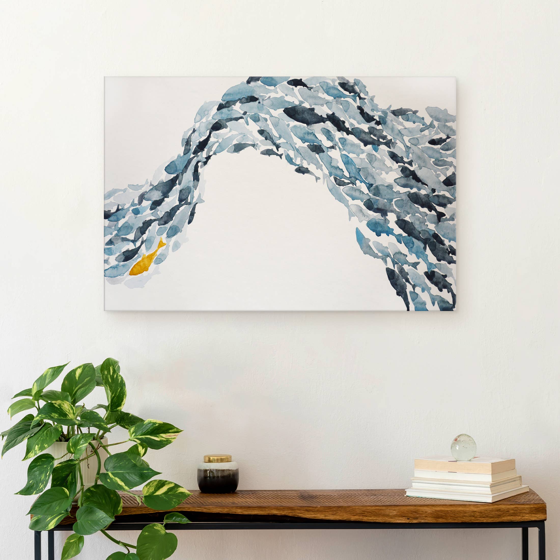 Ready2hangart, Inc. - Wholesale Gallery Wall Set - Goldfish' Wrapped Canvas Coastal Wall Art Set9