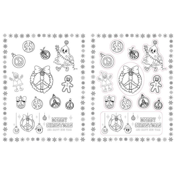 Simon & Schuster - Wholesale Coloring & Activity Book - Kids & Baby - Christmas Vibes Coloring Stickers by Editors of Thunder Bay Press6