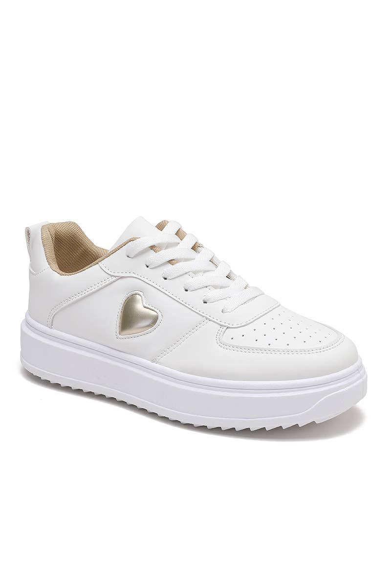 Joia Paris - Wholesale Lifestyle Sneakers - Women's - Trendy heart sneakers S22-032