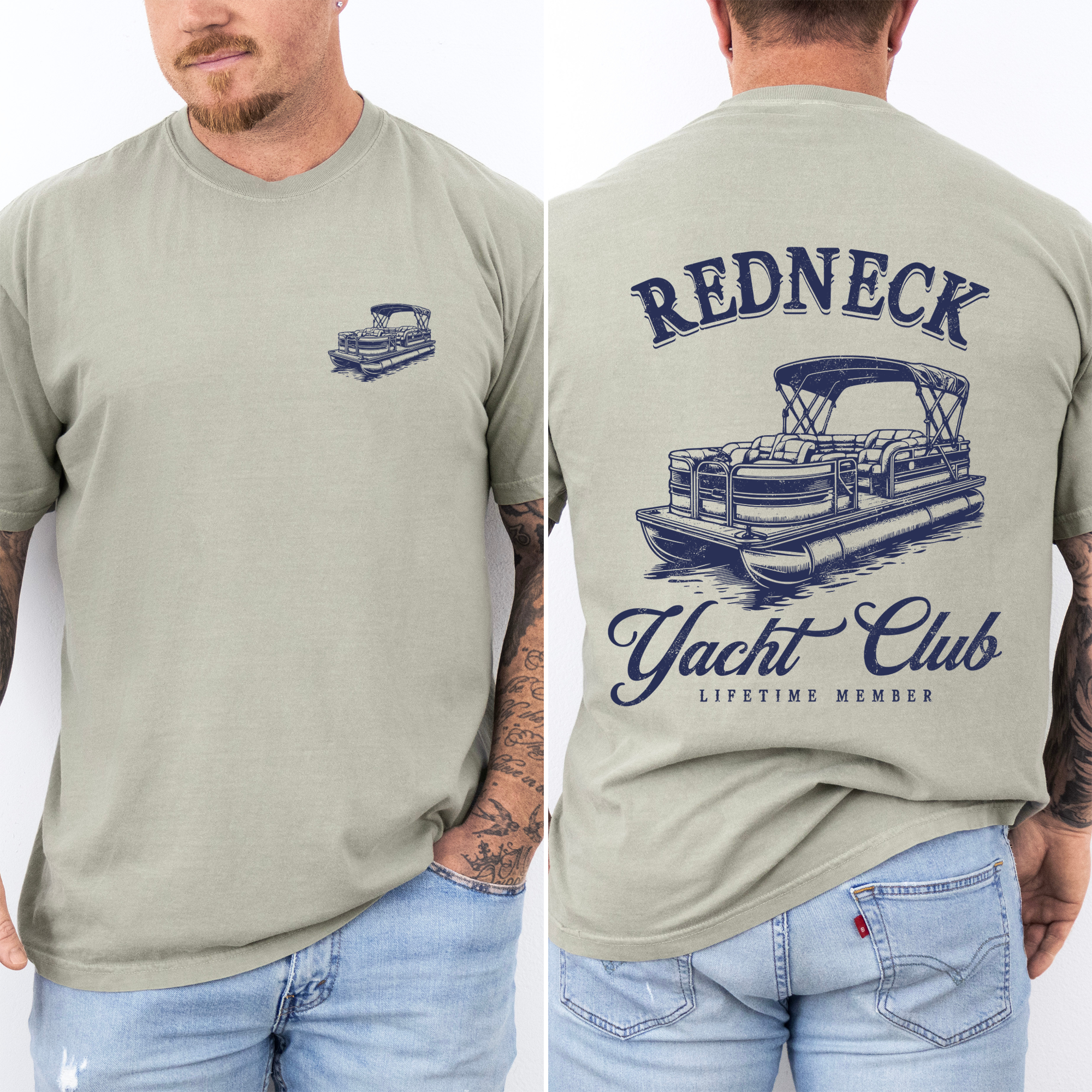 Refinery Number One LLC - Wholesale T-Shirt (Graphic) - Unisex - Redneck Yacht Club Boating, Country, Lake Life T-Shirt4
