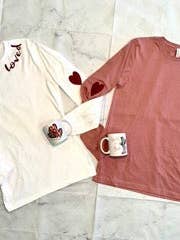 Valentine's "Loved" LS T-Shirt for wholesale by Think Ability Inc. - Power Print