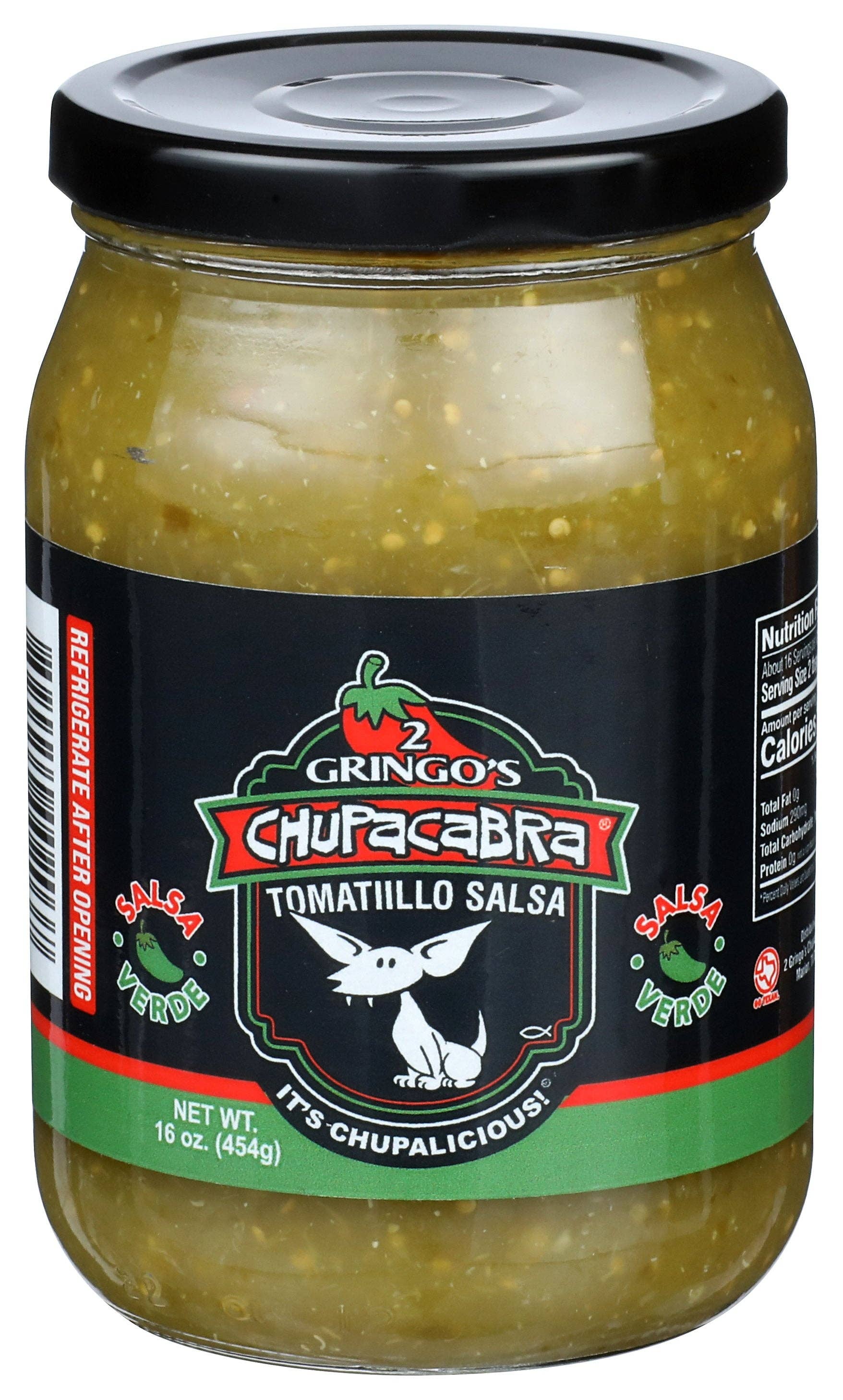 Everyday Supply Co - Wholesale Salsa - 2 GRINGOS CHUPACABRA SALSA TOMATILLA CHUPACAB - Case of 60