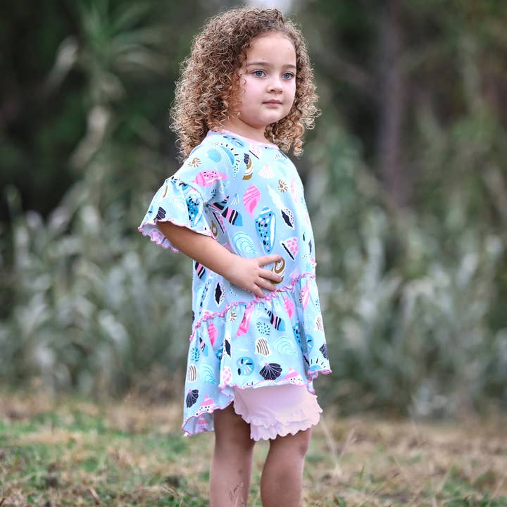 AnnLoren - Venta al por mayor Pantalón corto -Niños - AnnLoren Pantalones Cortos con Volantes para Bebés y Niñas Grandes Rosa Niños PrePk2