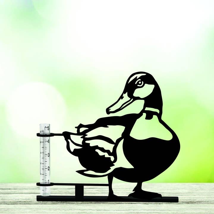 Mallard Duck Rain Gauge for wholesale by Steel Grace