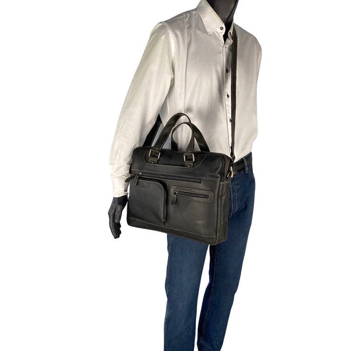 Arrigo – Großhandel Laptoptasche – Unisex – Arrigo Buffalo-Leder Aktentasche für Laptop 15,6 Zoll – 3 Farben13