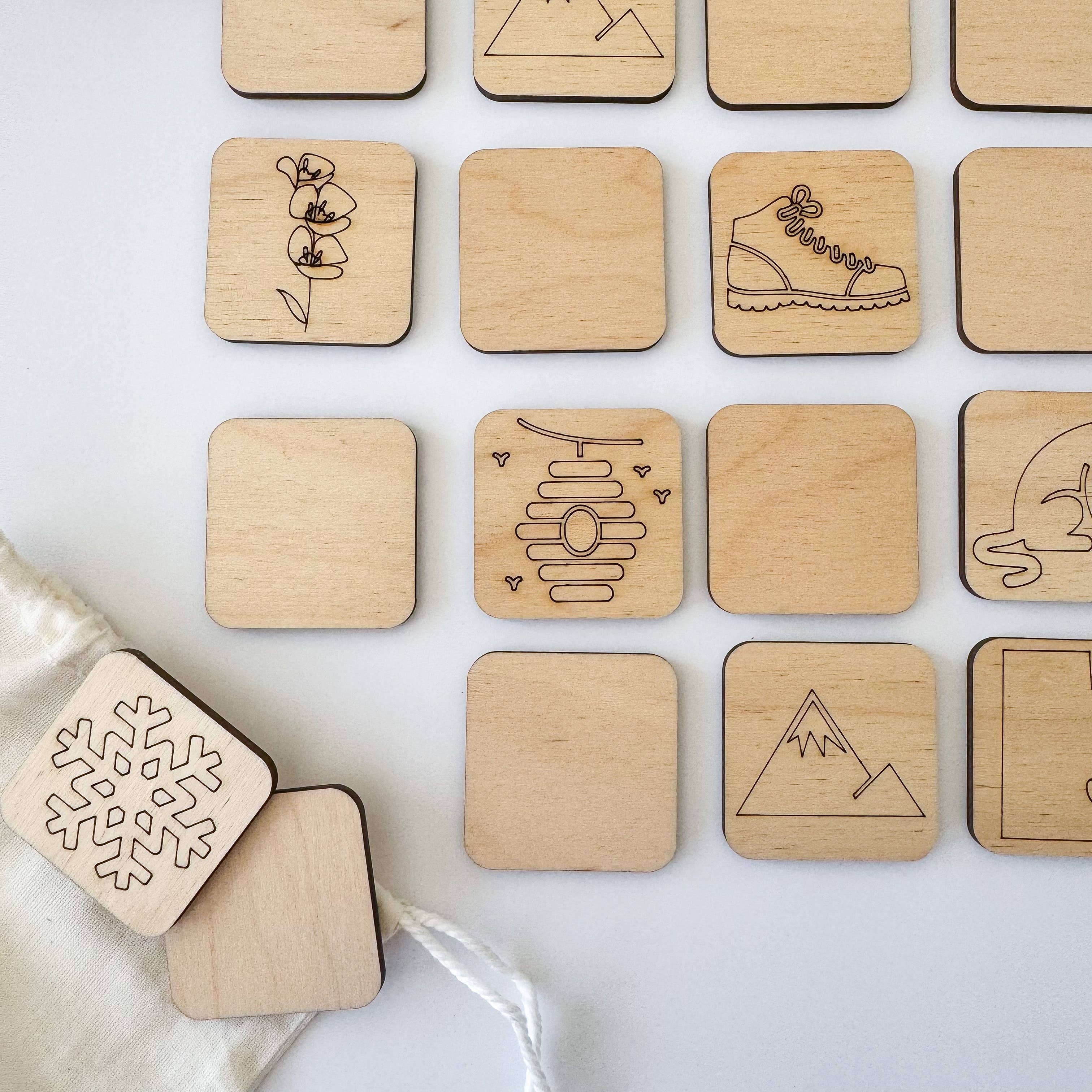 Birch House Games & Gifts - Wholesale Brain Game - Kids - State Memory Matching Game - Wood Memory Game, Brainteaser7