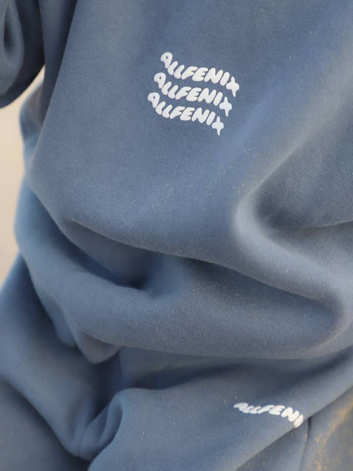 Steel Blue Mini Waves Crew Jumper (Steel Blue) for wholesale on Faire1