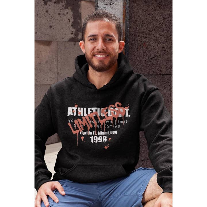 HOODIE GRÁFICO ILIMITADO PARA HOMEM por atacado de crashangel.us