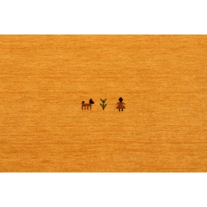 Magic Rugs Inc. - Wholesale Area Rug - Golden Peach 3x5 Modern Solid Color Tribal Rug | Oriental