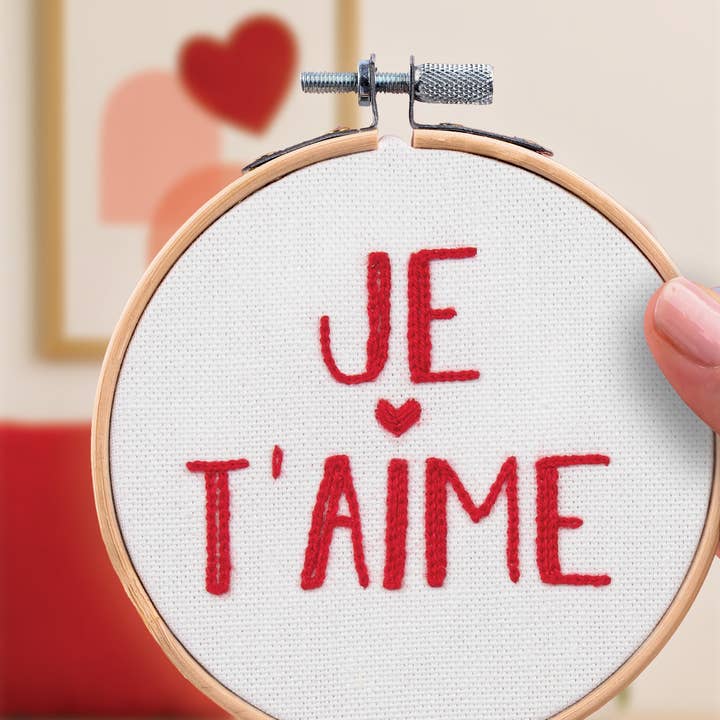 K-0150 - Dekorative Stickerei - Ich liebe dich für den Großhandel von French Kits