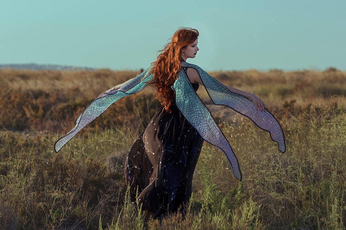 Costurero Real - Wholesale Costume - Women's - Dragonfly Fairy Wings Purple Pink Blue Butterfly costume3