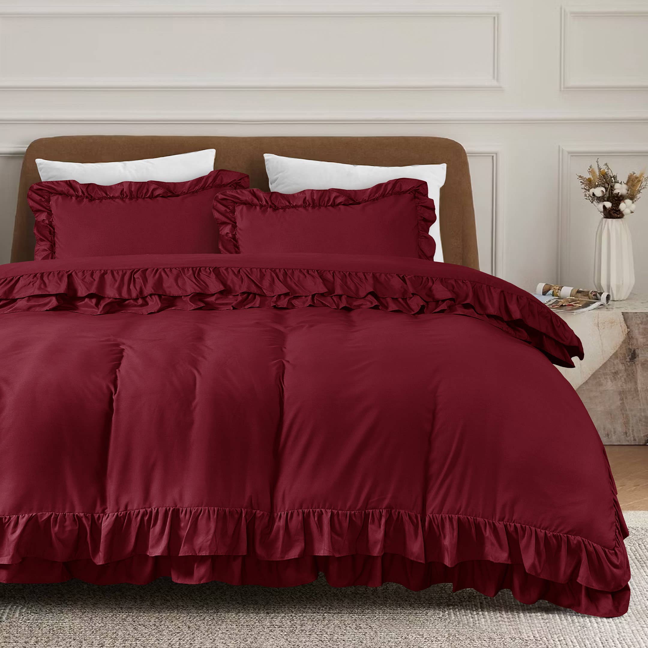 Cotton Passion - Wholesale Bedding Set - Duvet Cover Sets Frilled Duvet Set 3 Pcs Comforter Sets9