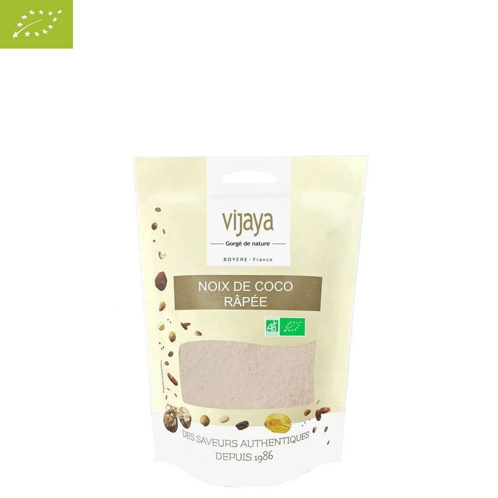 VIJAYA - SAS J.L. BOYERE - Vendita all'ingrosso Frutta secca - Noce di cocco grattugiata media - Filippine - 125 g - Biologica* e Commercio equo0