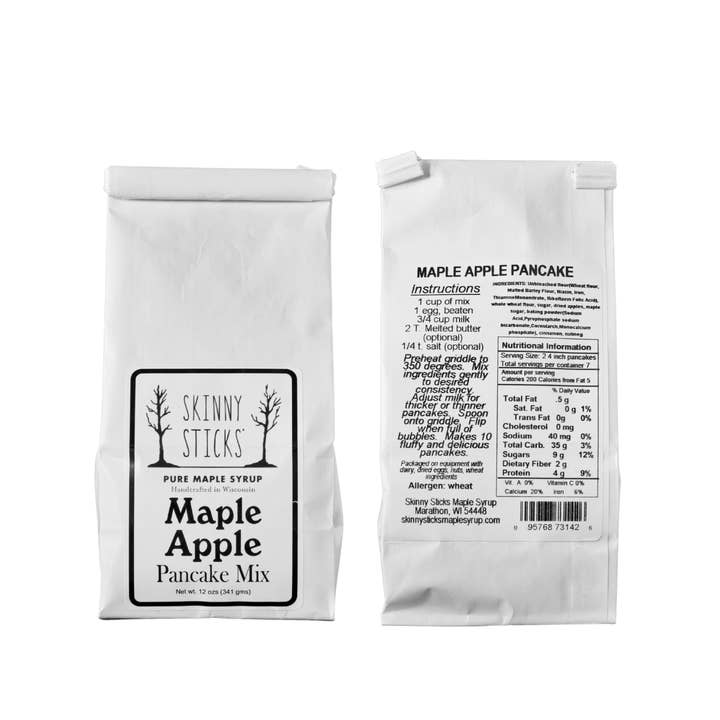 Skinny Sticks' Maple Syrup - Wholesale Pancake Mix - Skinny Sticks' Pancake Mixes - Maple Apple
