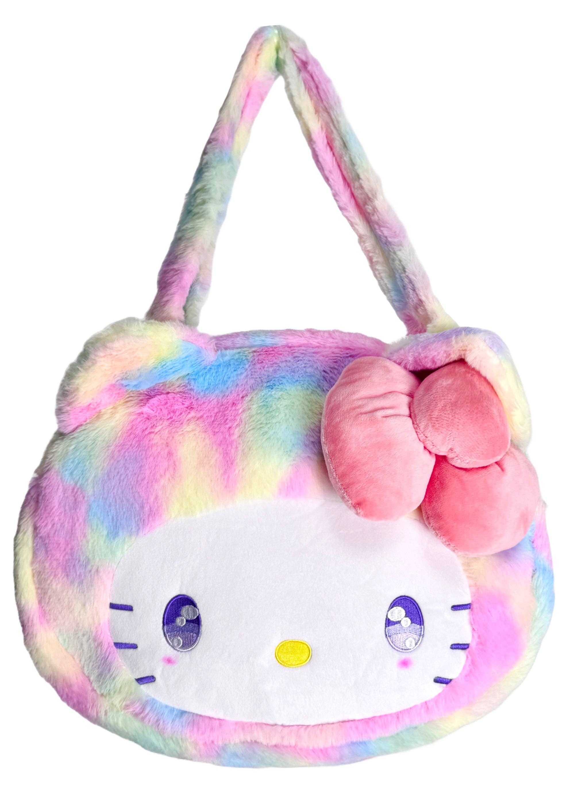 LASR – Engroshandel Tote bag - Dame – Sanrio Hello Kitty Pastel Rainbow Anime Eyes Plys Tote