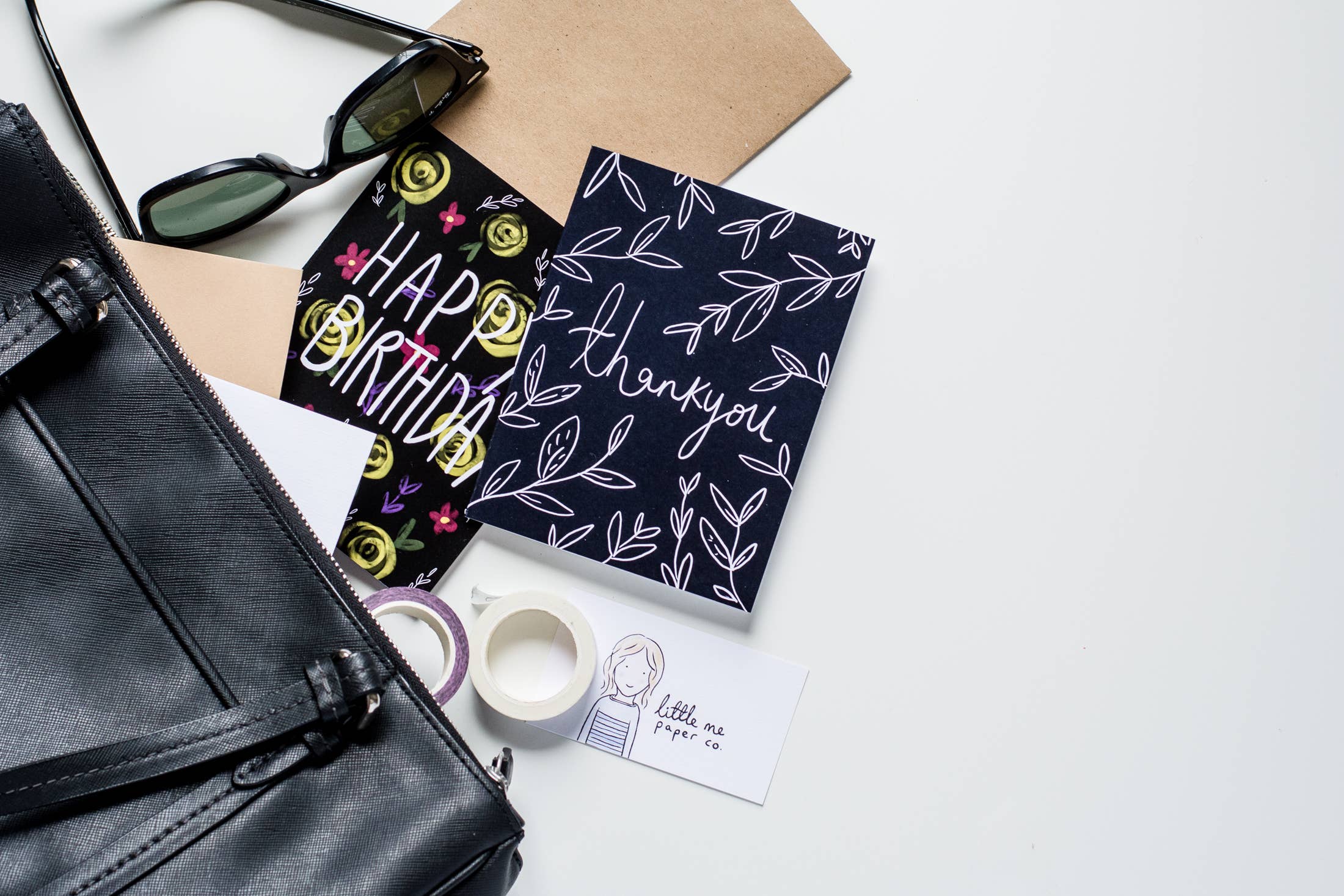 Little May Papery - Wholesale Thank You Card - Thanks Vines Card1