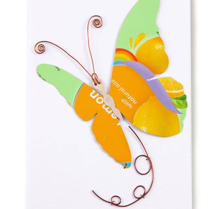Swahili | AFRICAN MODERN - Wholesale Stationery/Notecard Set - Butterfly Recycled Note Card
