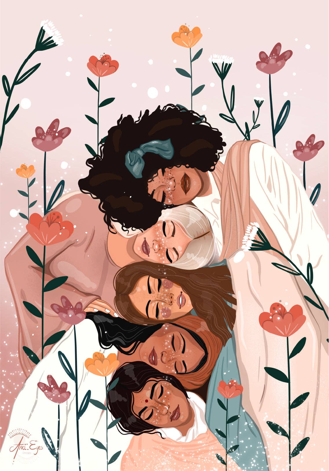 Alma Puzzles – wholesale Pussel - Vuxen – Systerkapspussel – Fira kvinnors kraft1