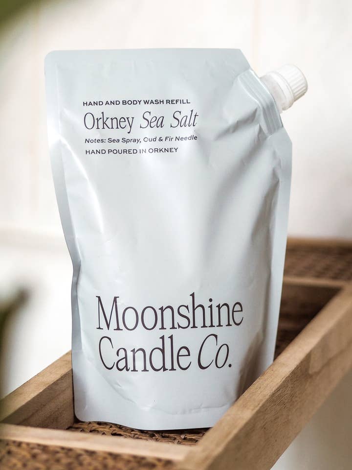Orkney Sea Salt Hand & Body Wash Refill | Made in Scotland for wholesale by Moonshine Candle Co.