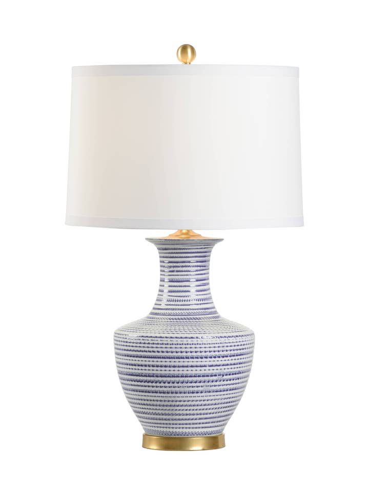 Classic Lamp - Blue/Gold for wholesale by Chelsea House