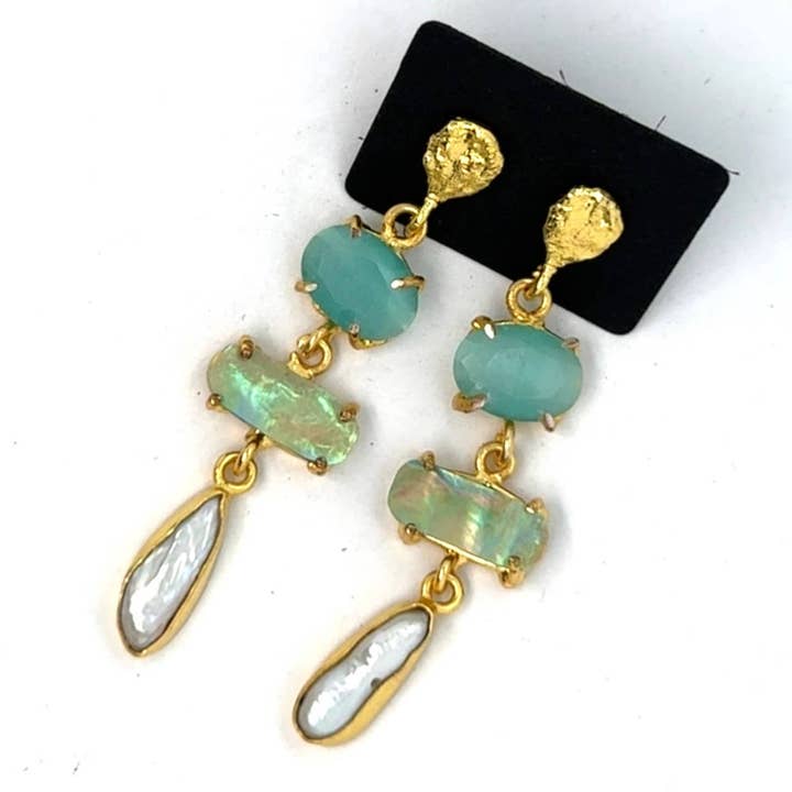 Cali Statement Oorbellen voor wholesale door Gemajesty Jewellery