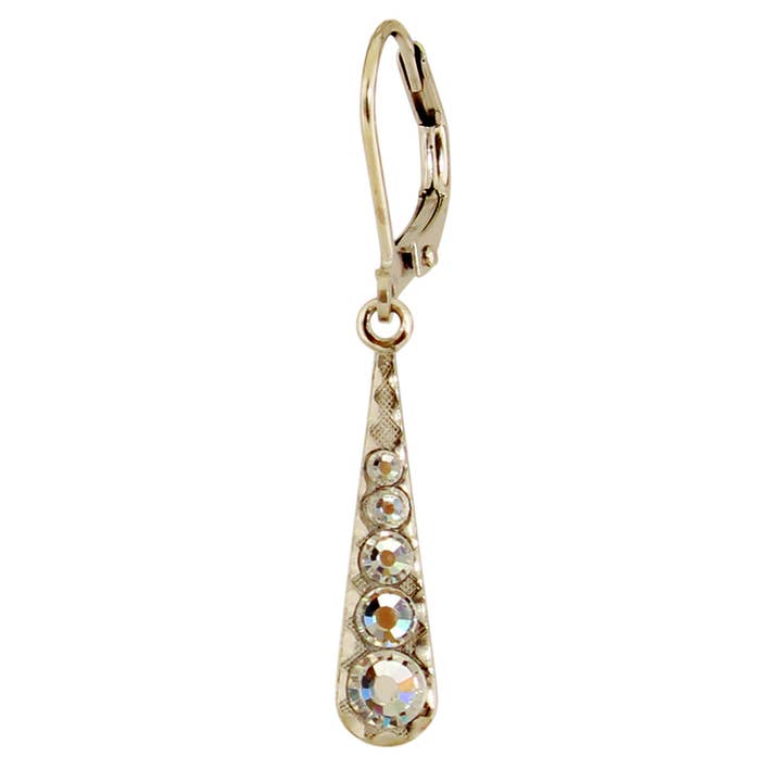 Baked Beads - Wholesale Dangle Earrings - Multi Crystal Teardrop Earring4