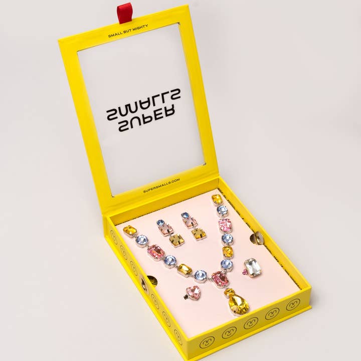 Super Smalls - Wholesale Jewelry Set - Multi-colored Gem Necklace Set0