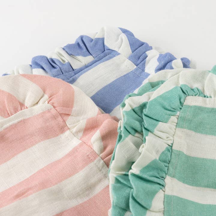 Meri Meri - Wholesale Dinner & Cloth Napkin - Stripe Ruffle Fabric Napkins