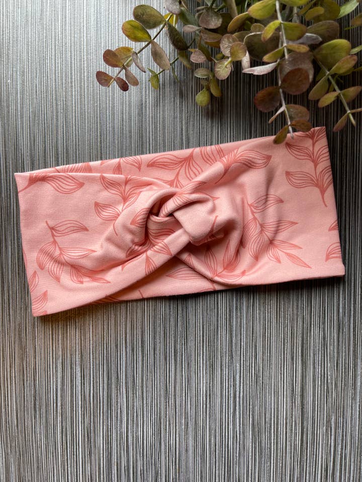 Bandolete Torção Folhas Rosa Claro por atacado de Radiant Wear