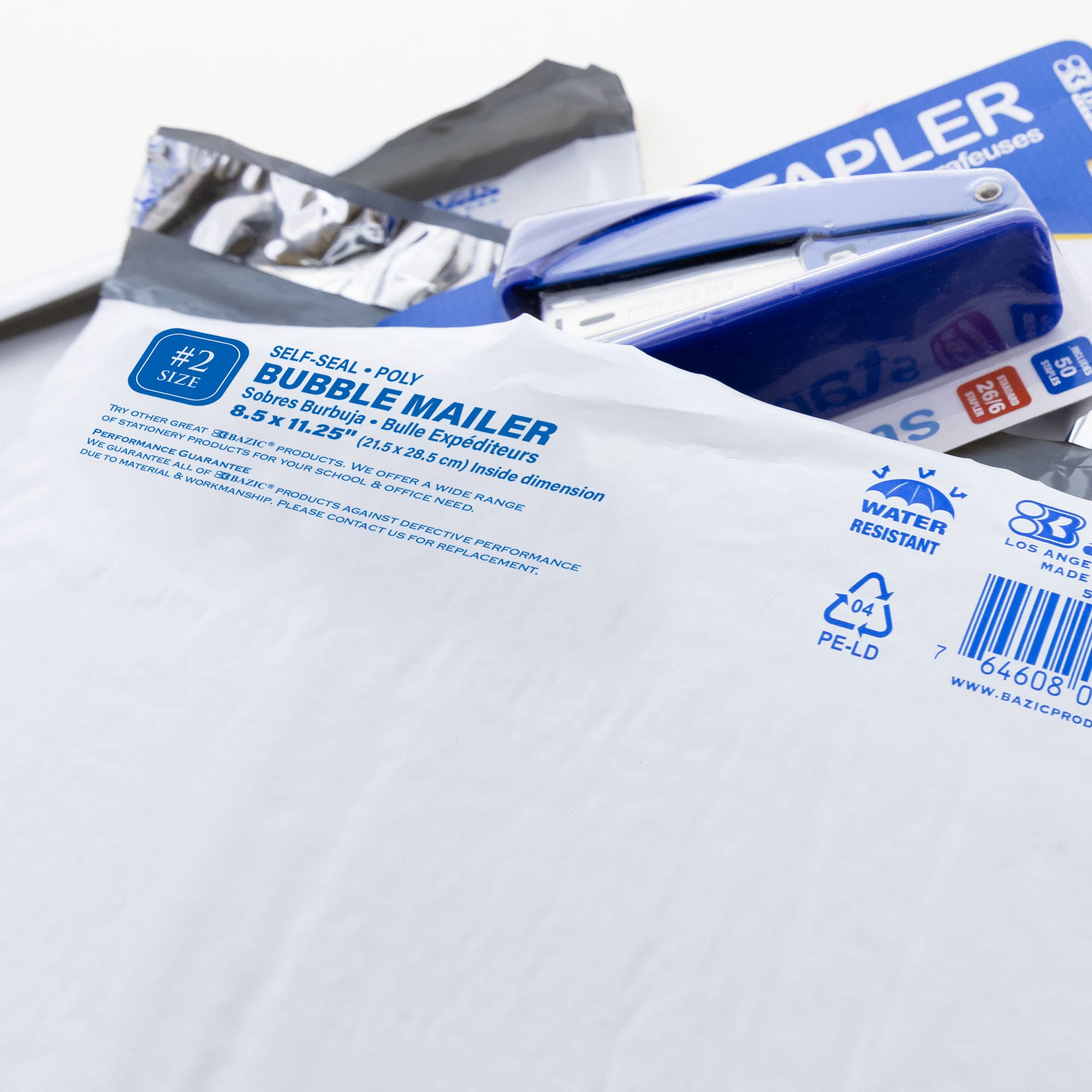 BAZIC Products - Wholesale Envelopes - Poly Bubble Mailer (#2) 8.5" x 11.25" (3/Pack)6