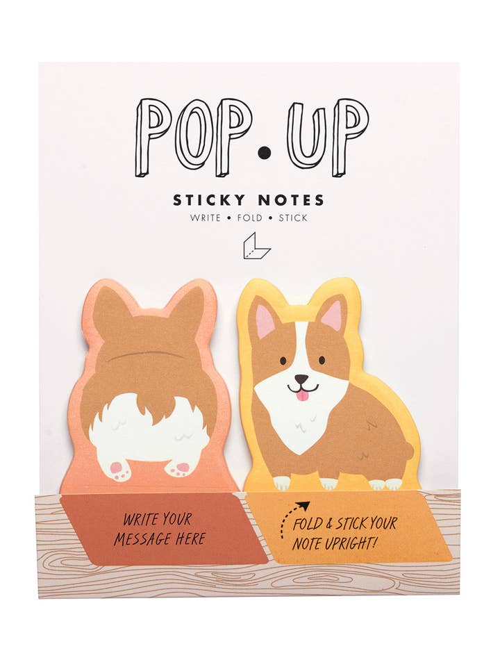 DOGS POP UP STICKY NOTE for wholesale by Girl of All Work
