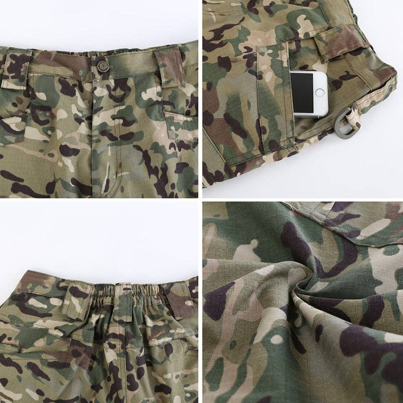 Ecovear - Wholesale Pants - Men's - Outdoor  Plaid Anti-tear Multi-pocket Men's Pants8