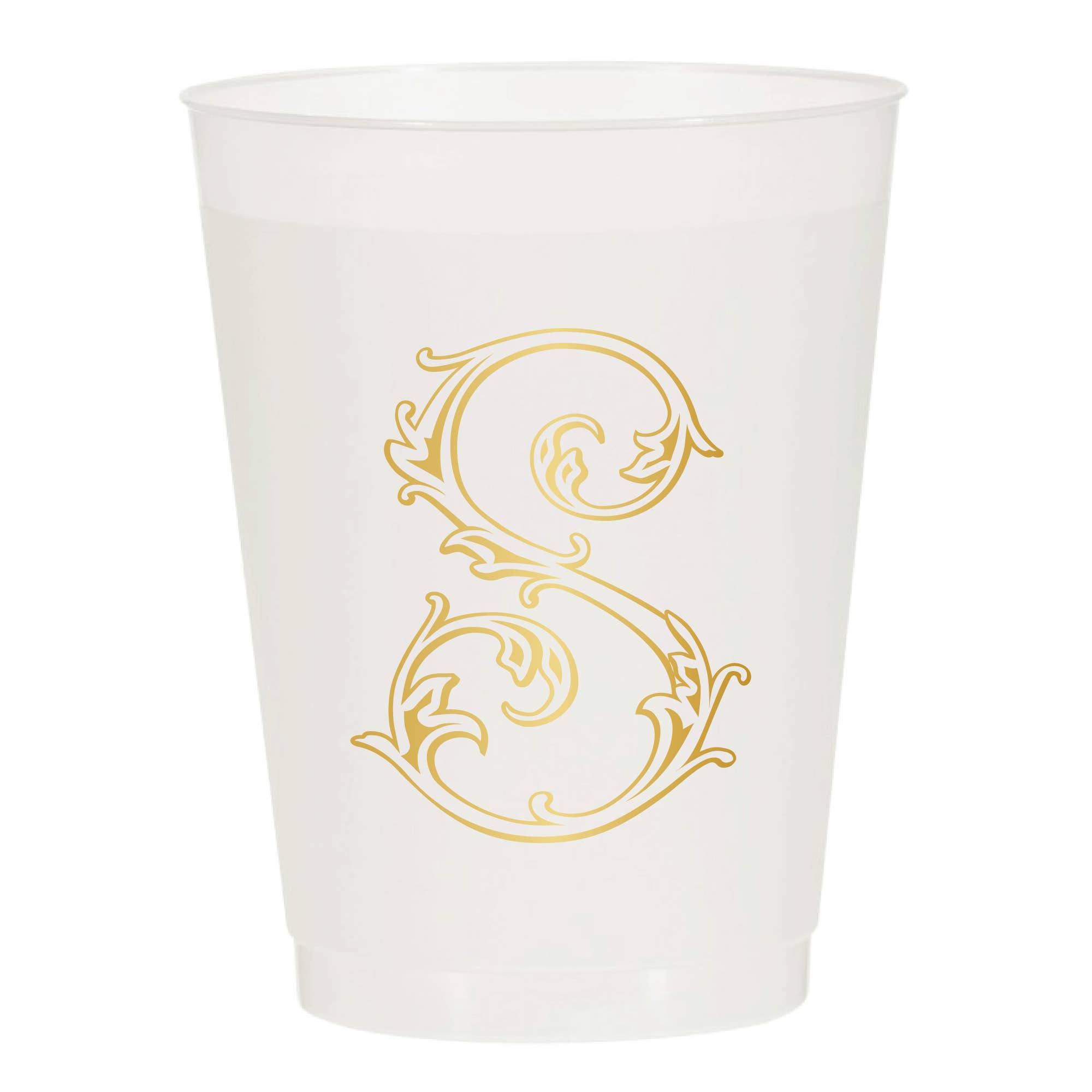 Sip Hip Hooray - Wholesale Disposable Cup - Initial Monogrammed Frosted Cups16