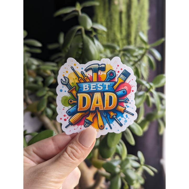Moonlit Creations - Wholesale Sticker - Best Dad vinyl sticker, Father’s Day gift ideas, dad merch8
