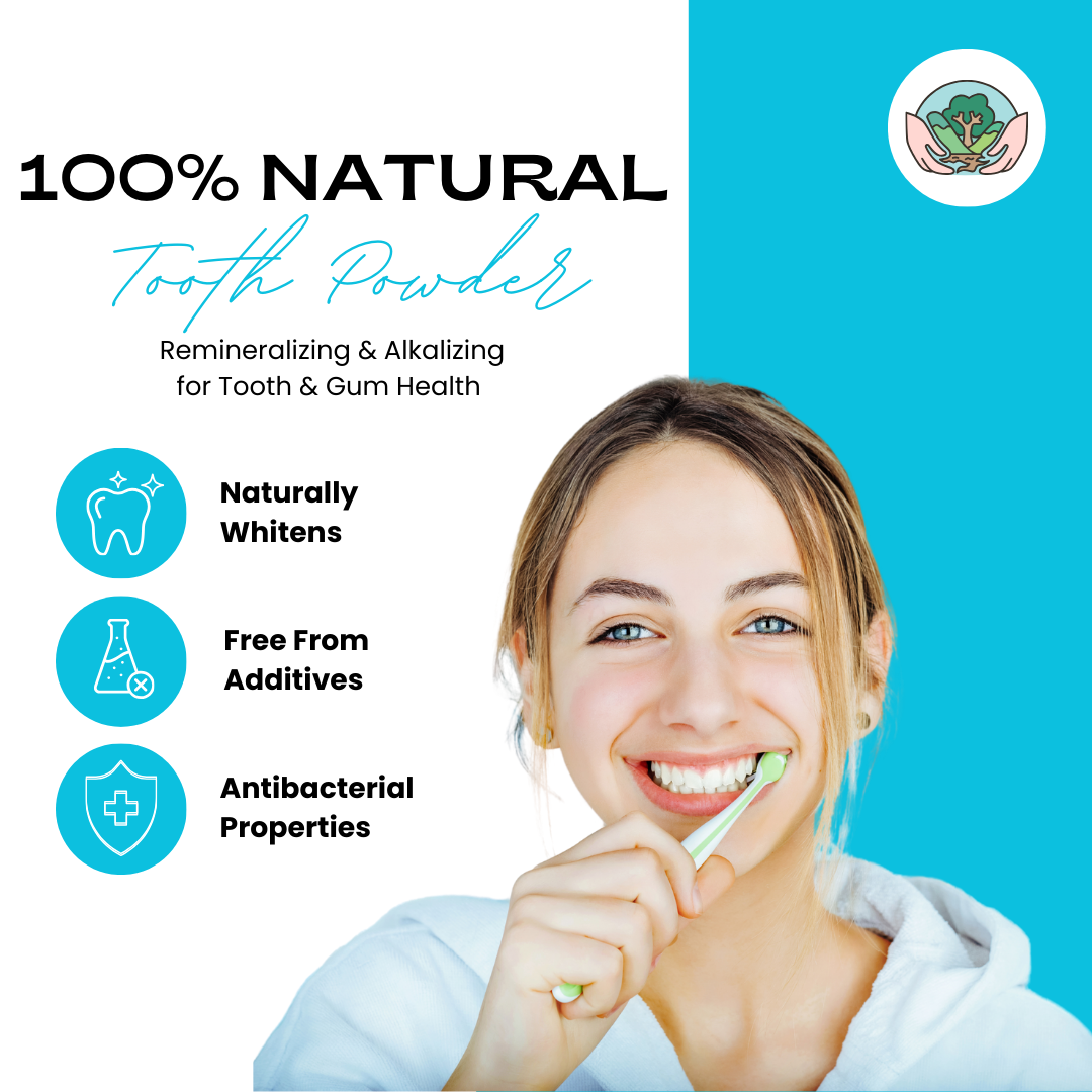 Untamed Organics – wholesale Toothpaste – All Natural Tooth Powder | 2 oz Glass Jar1